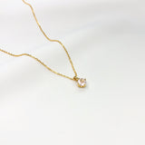 Brielle Necklace - Rose Quartz