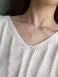 Brielle Necklace - Rose Quartz