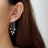 Lillian Dangle Bling Earrings