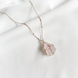 Rose Quartz Irregular Necklace