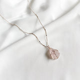 Rose Quartz Irregular Necklace