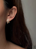 Shannon Pearl Hoop Earrings