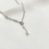 Nathalia Chain Pearl Necklace