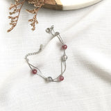 Strawberry Labradorite Bracelet