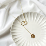 Alayna Pearl Coin Necklace